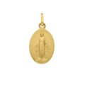 Médaille Miraculeuse gravable en or 18 carats