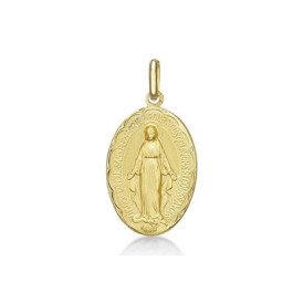 Médaille Miraculeuse festonnée - or creux 18 carats