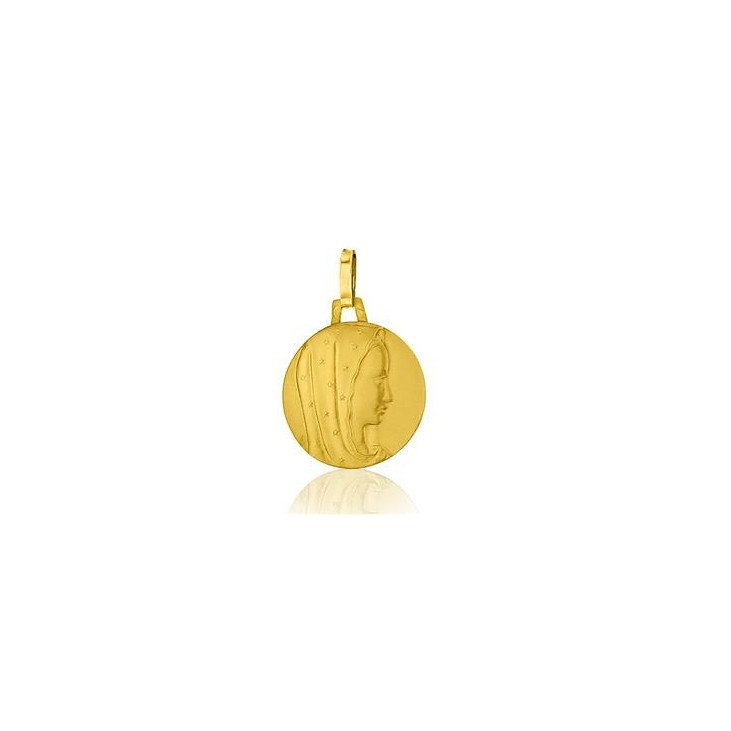 Médaille de la Vierge au voile étoilé en or 18 carats