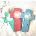 Croix en bois pour enfant - Agneau