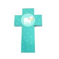 Croix en bois pour enfant - Agneau