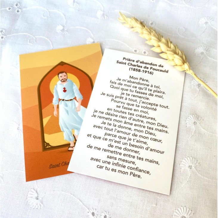 Carte avec prière - Saints d'aujourd'hui