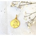 Médaille Sainte Mère Teresa 14 mm - Plaqué or