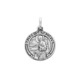 Médaille Sainte Geneviève - 15 mm - laiton