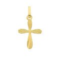 Croix facettée en or 18 carats