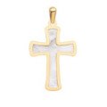 Croix en or et nacre