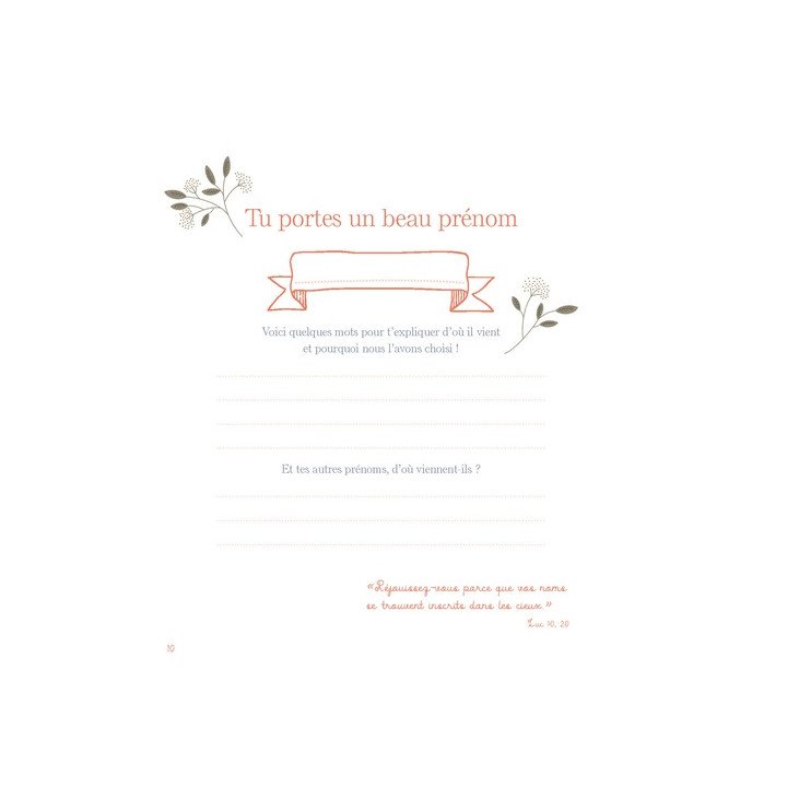 Le livre de ton baptême