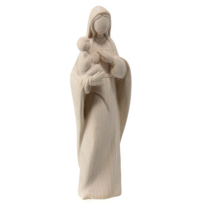 Statue Vierge à l'Enfant en bois