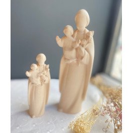Statue Saint Joseph et l'Enfant Jésus en bois