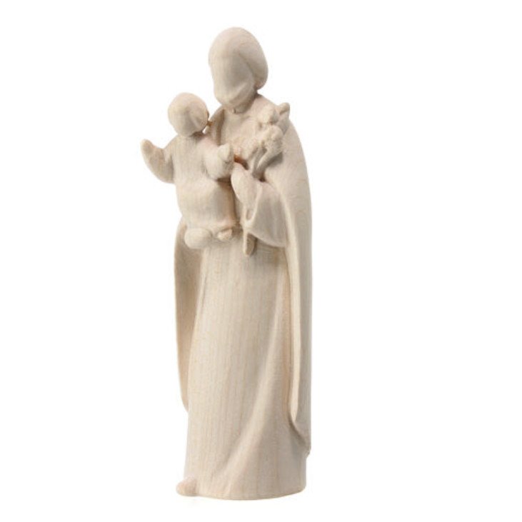 Statue Saint Joseph et l'Enfant Jésus en bois