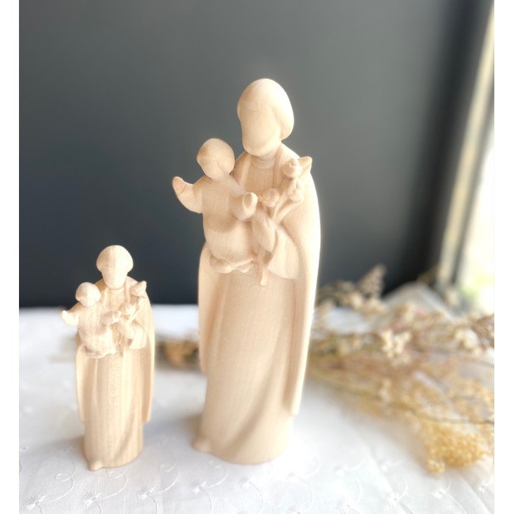 Statue Saint Joseph et l'Enfant Jésus en bois