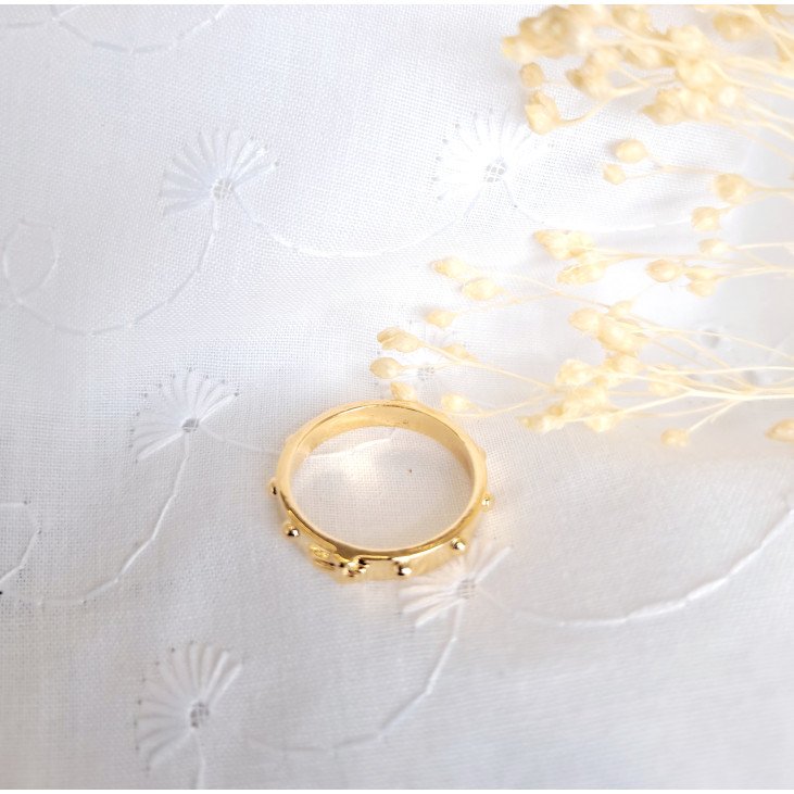 Bague dizainier en plaqué or