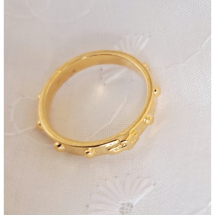 Bague dizainier en plaqué or