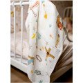 Lange bébé gaze de coton motif Chapelet 60 x 60 cm - Caladia-collections