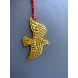 Ex-voto Colombe de l'Esprit Saint en laiton doré - Resplandor