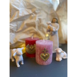 Clou décoratif de bougie Coeur & Croix - Resplandor