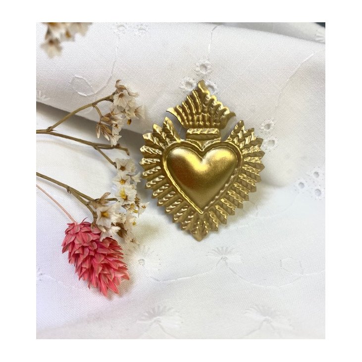 Clou décoratif de bougie Coeur brûlant - Resplandor