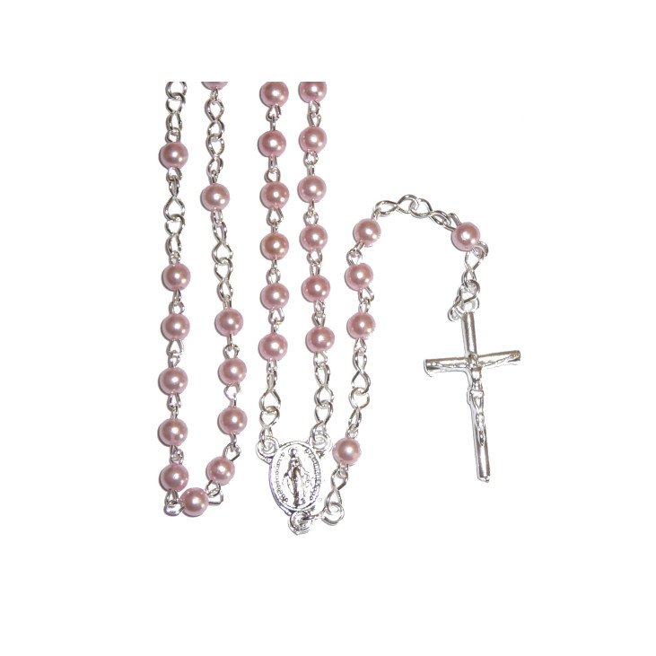 Chapelet rose pour enfant