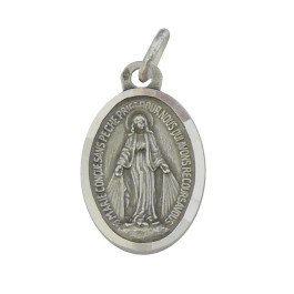 Médaille Miraculeuse avec bord facetté - argent