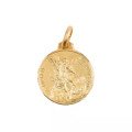 Médaille Saint Michel - plaqué or