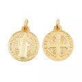Médaille Saint Benoît - plaqué or