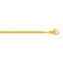 Chaine maille forçat en or 18 carats - 1 mm - 50 cm
