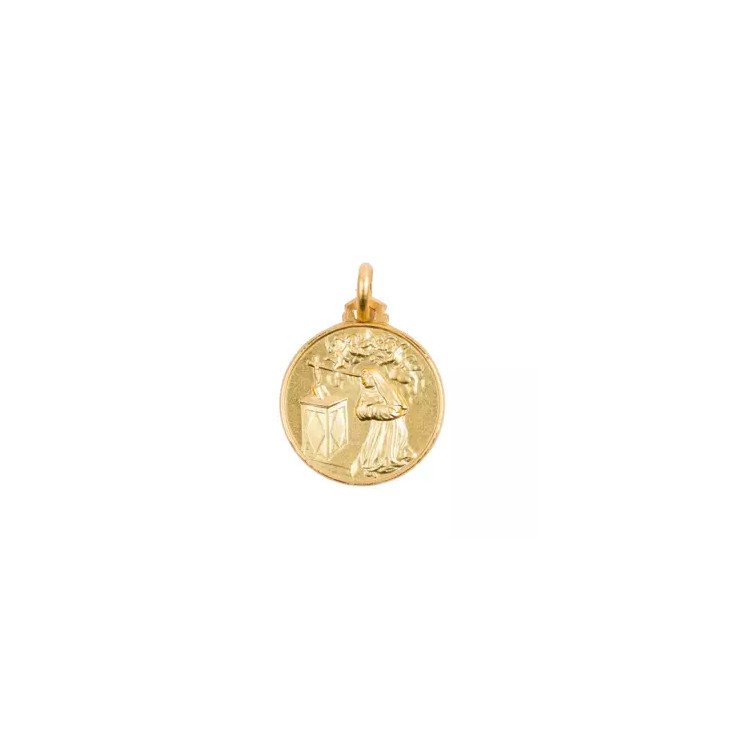 Médaille Sainte Rita - plaqué or