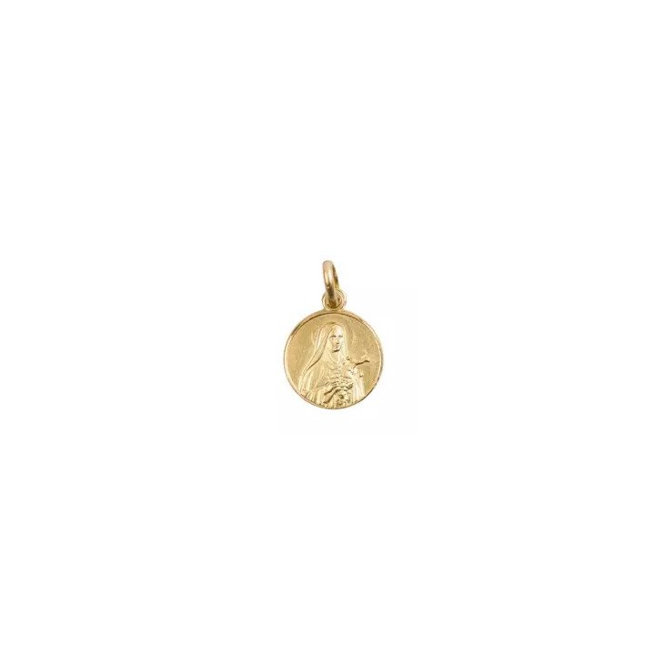 Médaille Sainte Thérèse - plaqué or