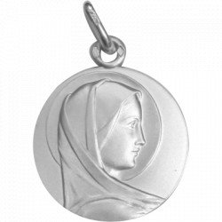Médaille de la Vierge de profil - argent