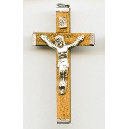 Croix pendentif - Bois clair ou noir