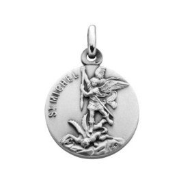Médaille Saint Michel Archange - 18 mm - argent