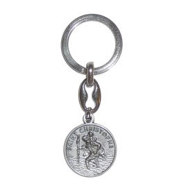 Porte-clés Saint Christophe avec prière