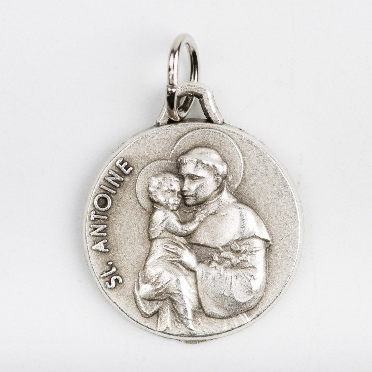 Médaille Saint Antoine en métal - 18 mm