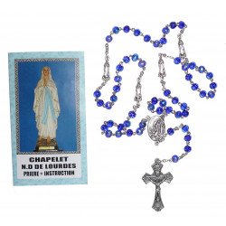 Chapelet Notre Dame de Lourdes avec notice