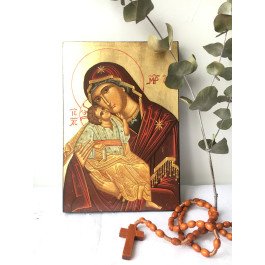 Icône plate Vierge de Tendresse