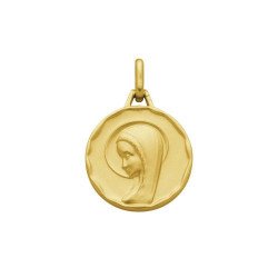 Médaille de la Vierge moderne 17mm - plaqué or