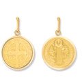 Médaille Saint Benoit 16 mm en or 18 carats