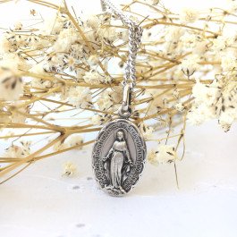 Médaille Miraculeuse festonnée - argent