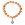 Bracelet croix de Jérusalem - Bois d'olivier