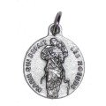 Médaille Marie qui défait les noeuds - métal argenté - 18 mm