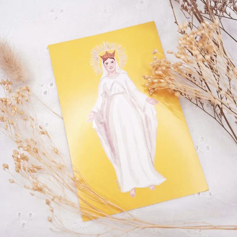 Image avec prière - Vierge Marie