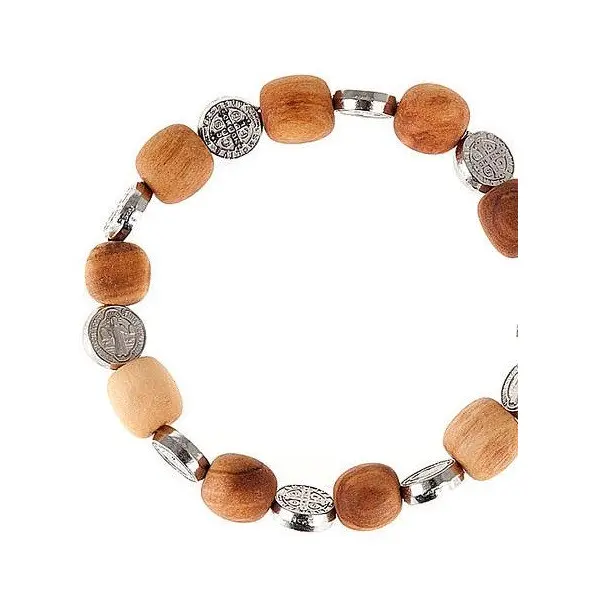 Bracelet Saint Benoit - Bois d'olivier