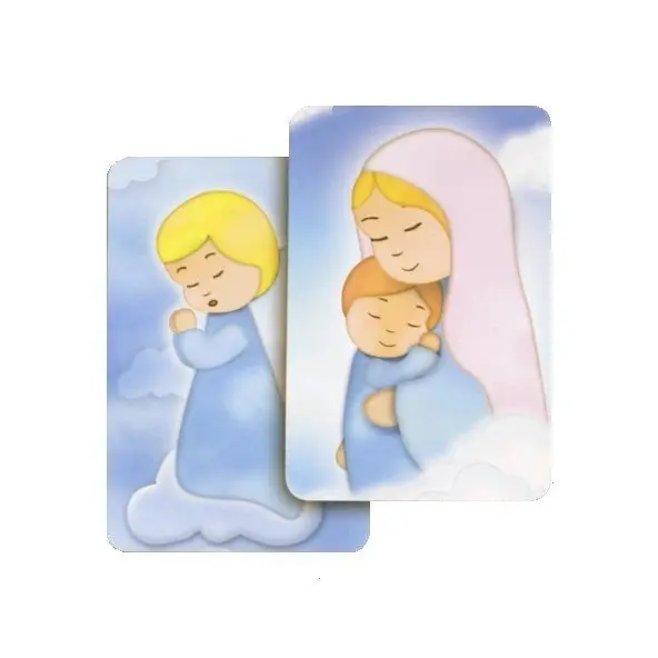 Carte bidimensionnelle - Vierge à l'enfant