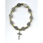 Bracelet Saint Benoit - Doré et argenté - 3