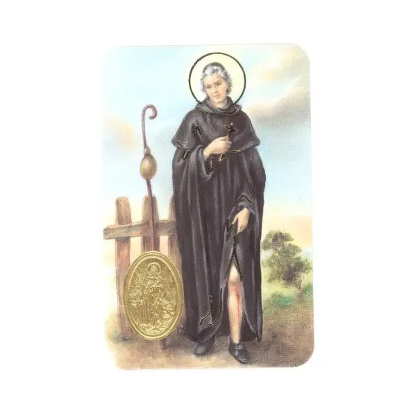 Carte de prière avec poinçon - Saint Pérégrin