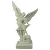 Statue de Saint Michel en albâtre - 1