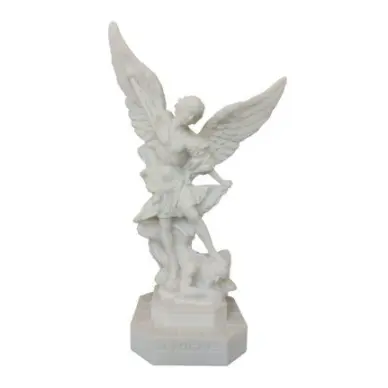 Statue de Saint Michel en albâtre