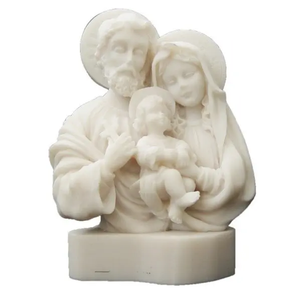 Sainte Famille - Buste en albâtre