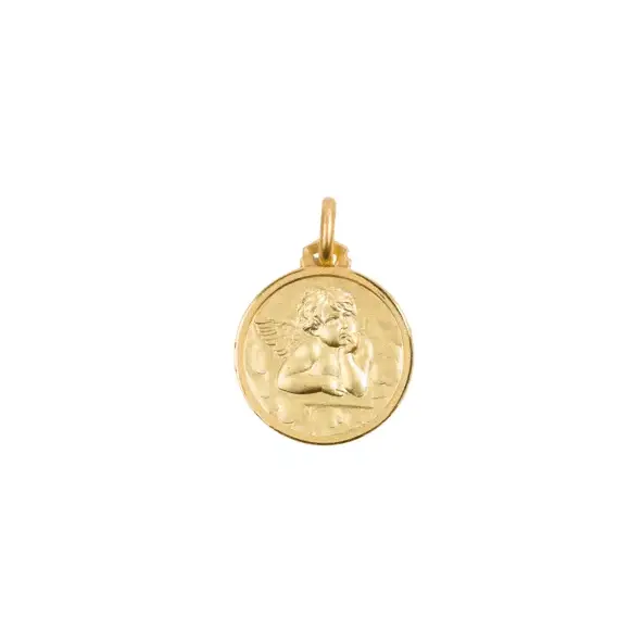 Médaille Ange - plaqué or