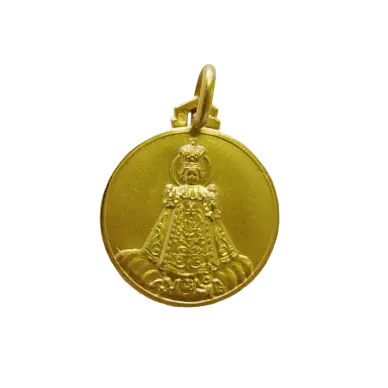 Médaille Enfant Jésus de Prague 16 mm - plaqué or